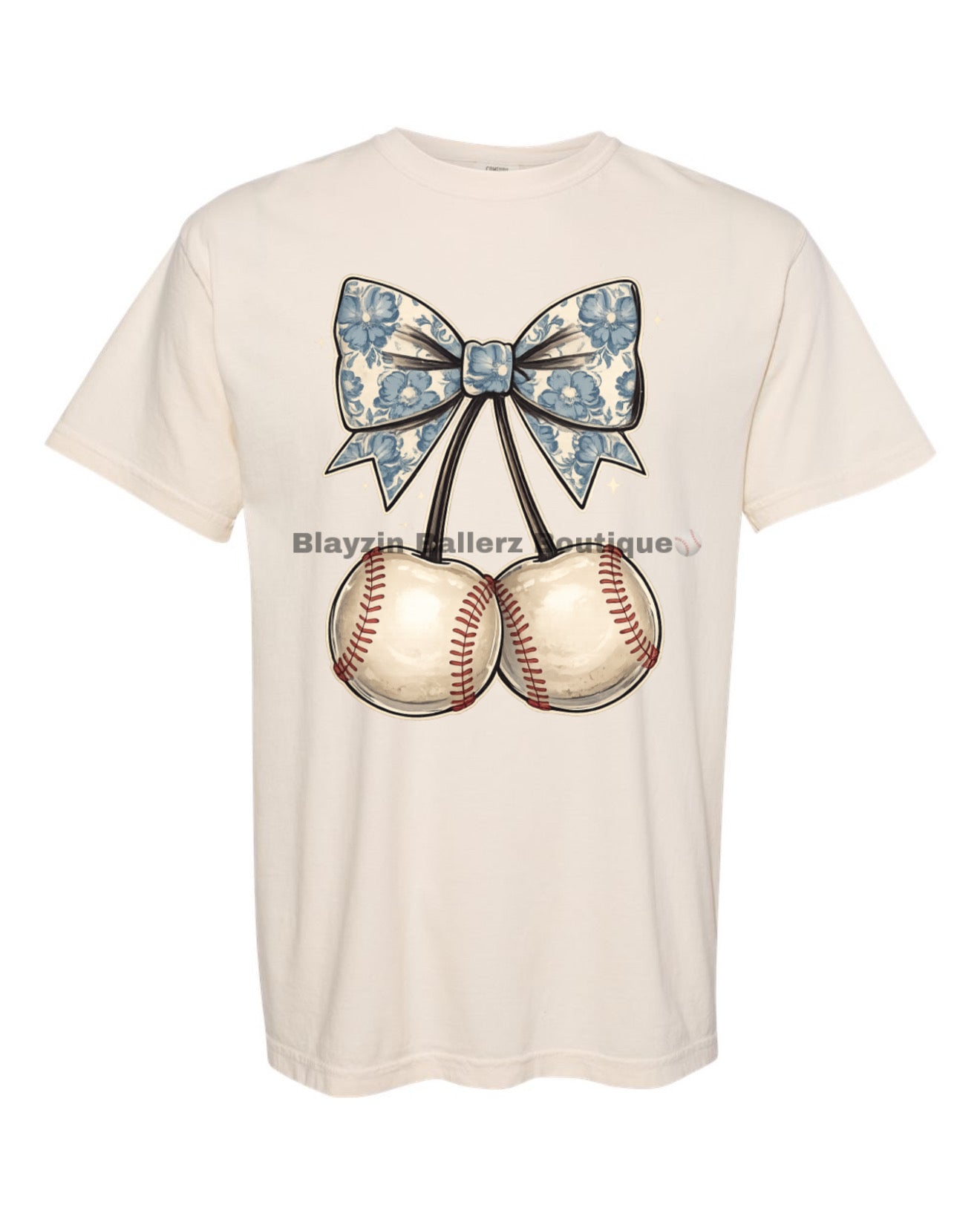 Cherry baseball comfort colors tee