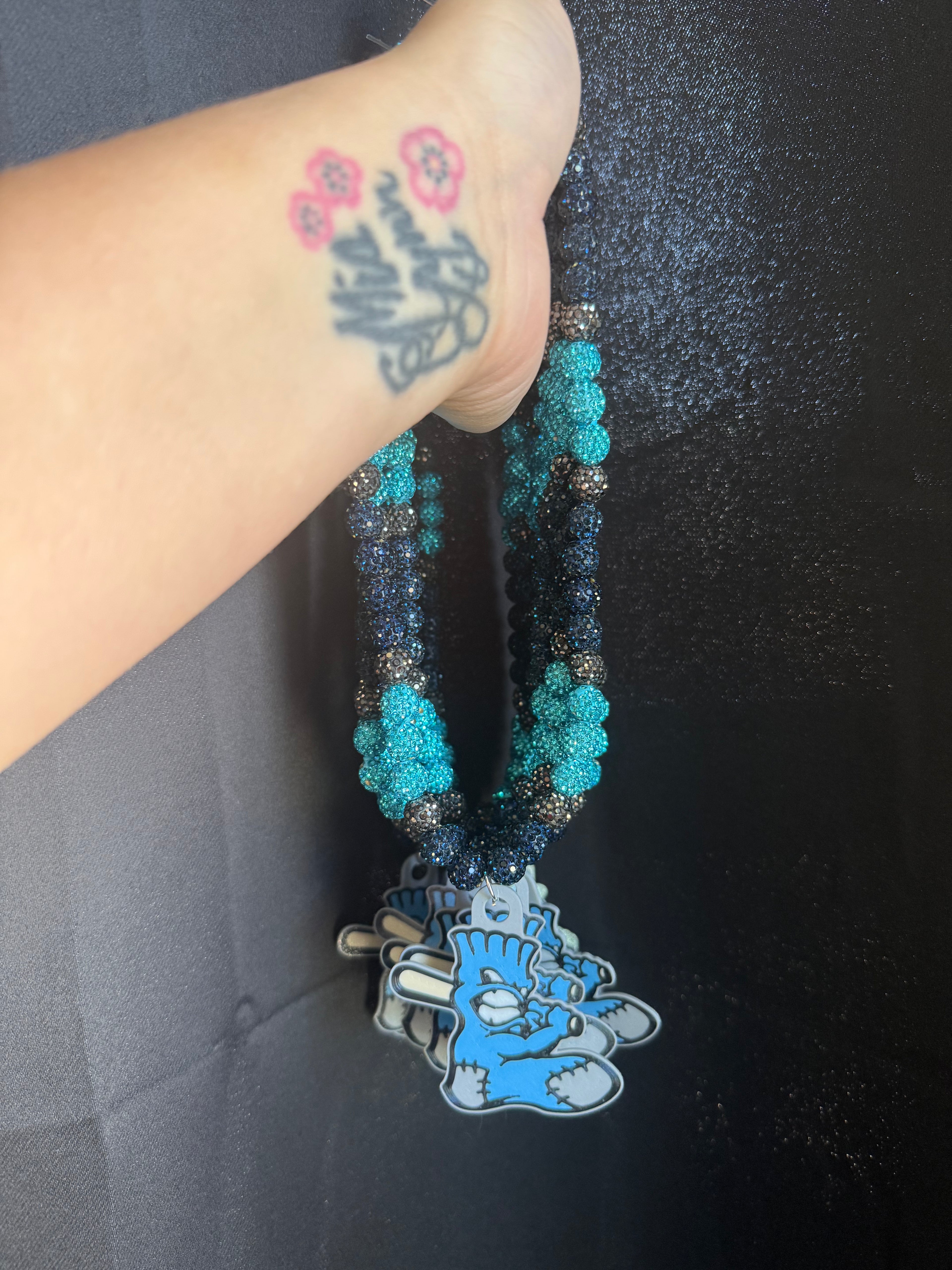 Beaded Logo Necklace