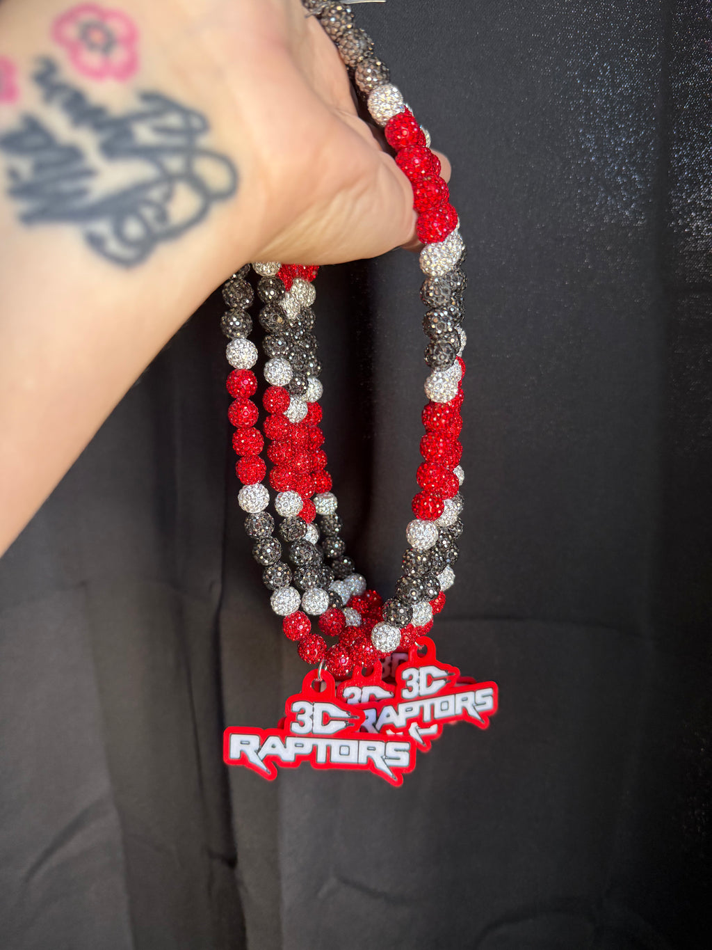 Beaded Logo Necklace