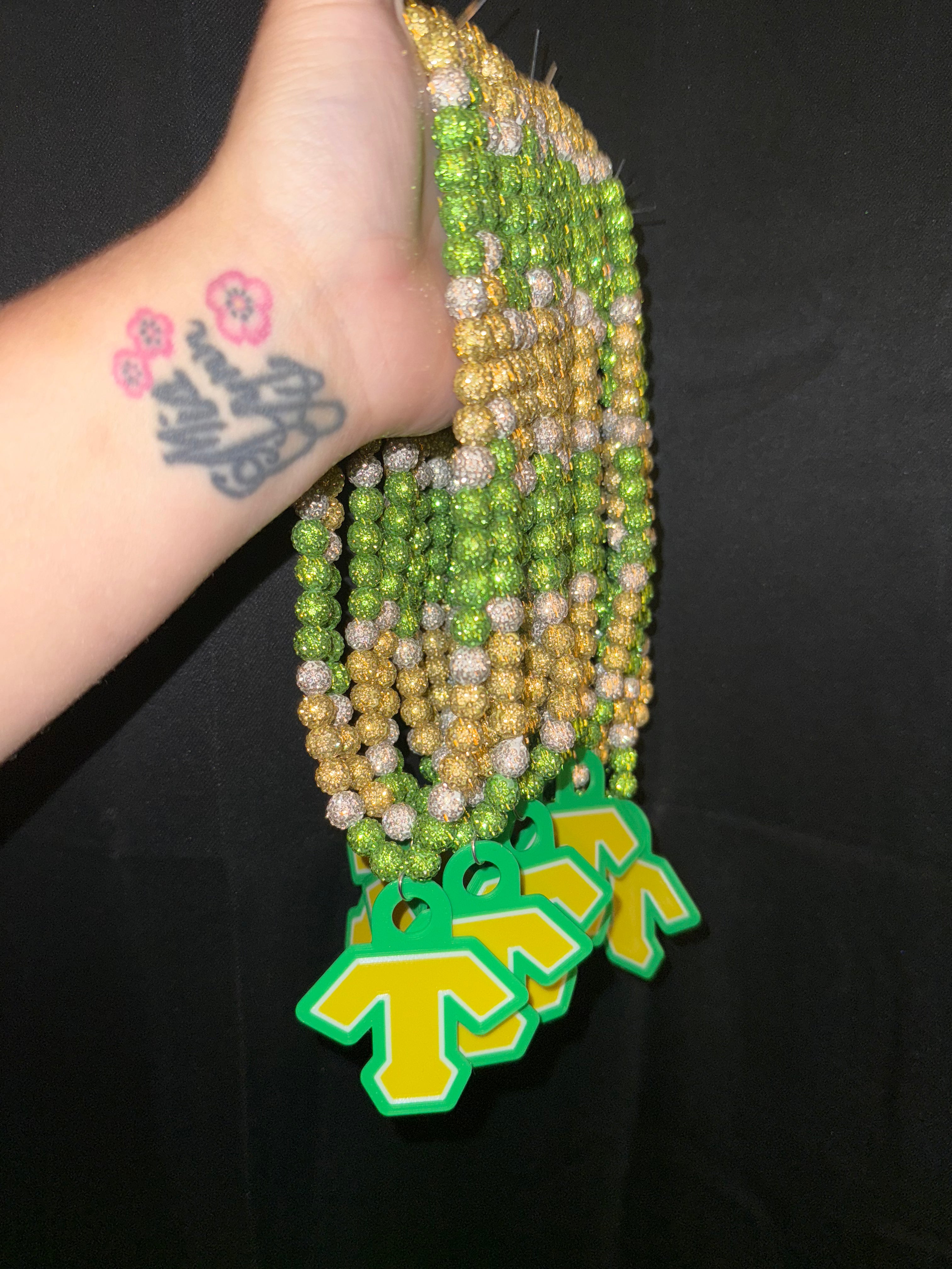 Beaded Logo Necklace