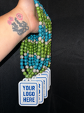 Beaded Logo Necklace